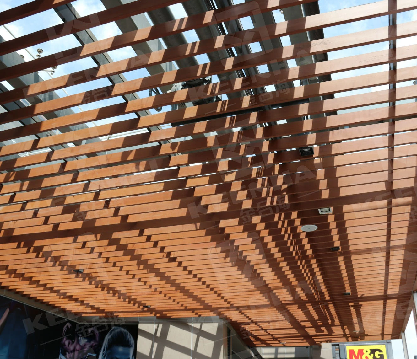 Lightweight Aluminum Square Tube Ceiling Lightweight Aluminum Square Tube Ceiling